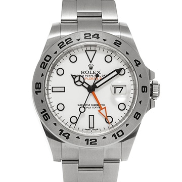 ロレックス エクスプローラーII 216570 ホワイト メンズ 時計 【中古】【wristwatch】