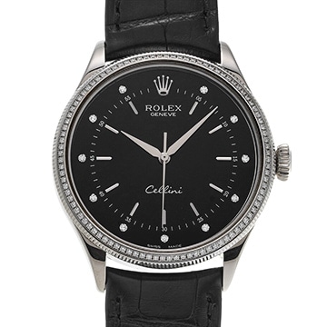ロレックス チェリーニ タイム 50609RBR ブラック/ダイヤモンド メンズ 時計 【中古】【wristwatch】