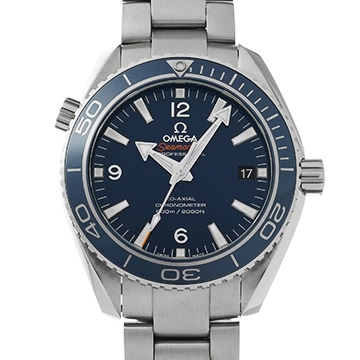 オメガ シーマスター プラネットオーシャン 600 コーアクシャル 232.90.42.21.03.001 ブルー メンズ 時計 【中古】【wristwatch】