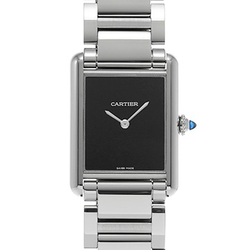 カルティエ タンク マスト ドゥ カルティエ LM WSTA0072 ブラックラッカー メンズ 時計 【中古】【wristwatch】