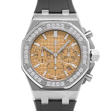 オーデマ ピゲ ロイヤル オーク オフショア クロノグラフ 26231ST.ZZ.A178CA.01 サーモン レディース 時計 【中古】【wristwatch】