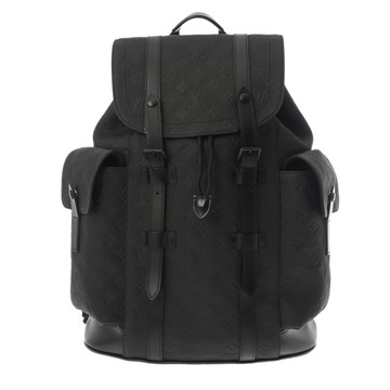 ルイ ヴィトン モノグラムトリヨン クリストファー MM ブラック M55699 モノグラムトレヨンレザー メンズ バッグ 【中古】【bag】