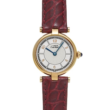 カルティエ マストVLC ヴァンドーム SM W1009854 ホワイト レディース 時計 【中古】【wristwatch】
