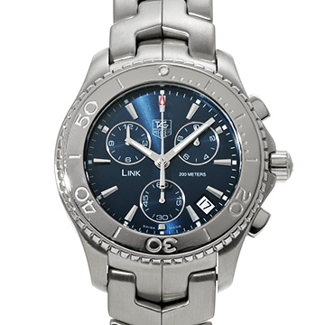 タグ ホイヤー リンク クロノグラフ CJ1112.BA0576 ブルー メンズ 時計 【中古】【wristwatch】