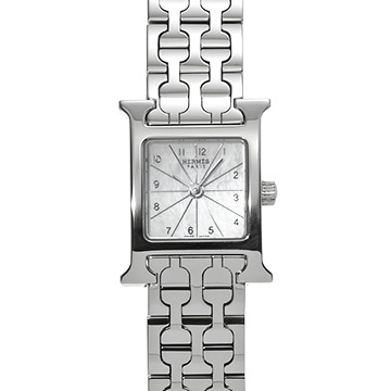 エルメス Hウォッチ ミニ HH1.110 ホワイトシェル レディース 時計 【中古】【wristwatch】