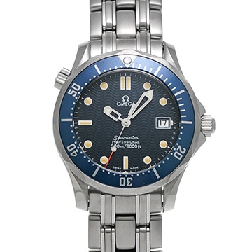 オメガ シーマスター プロフェッショナル 300 ミッドサイズ 2561.80 ブルー ユニセックス 時計 【中古】【wristwatch】