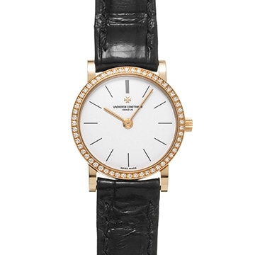 ヴァシュロン コンスタンタン パトリモニー クォーツ 25593/000R ホワイト レディース 時計 【中古】【wristwatch】