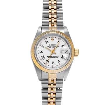 ロレックス デイトジャスト 69173G ホワイト/ダイヤモンド レディース 時計 【中古】【wristwatch】