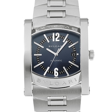 ブルガリ アショーマ AA48S ブルーグレー メンズ 時計 【中古】【wristwatch】
