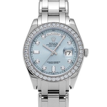 ロレックス デイデイト パールマスター 18946A シルバー/ダイヤモンド メンズ 時計 【中古】【wristwatch】