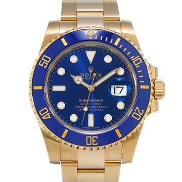 ロレックス サブマリーナ デイト 116618LB ブルー メンズ 時計 【中古】【wristwatch】