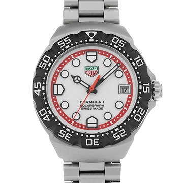 タグ ホイヤー フォーミュラ 1 ソーラーグラフ WBY1111.BA0042 ホワイト メンズ 時計 【中古】【wristwatch】