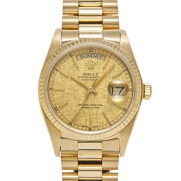 ロレックス デイデイト 18038 シャンパンモザイク メンズ 時計 【中古】【wristwatch】