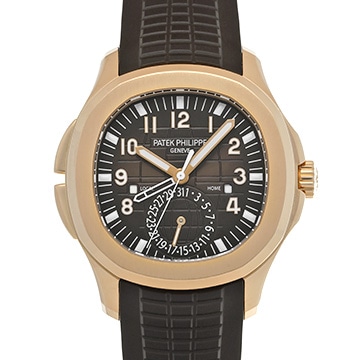 パテック フィリップ アクアノート トラベルタイム 5164R-001 ブラウン・エンボス メンズ 時計 【中古】【wristwatch】