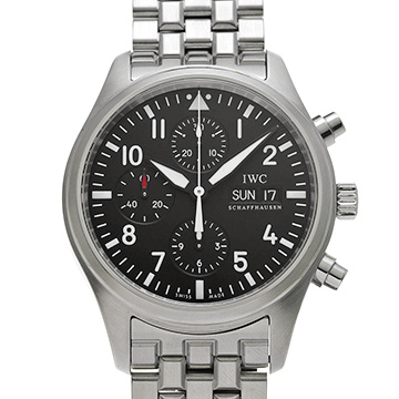 IWC パイロットウォッチ クロノグラフ IW371704 ブラック メンズ 時計 【中古】【wristwatch】