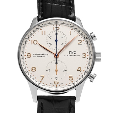 IWC ポルトギーゼ クロノグラフ IW371445 シルバー メンズ 時計 【中古】【wristwatch】