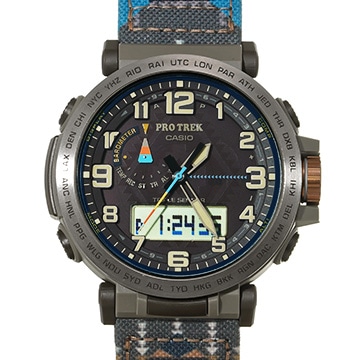 カシオ クライム ライン ペンドルトン コラボモデル PRG-601PE-5JR ブラウン メンズ 時計 【中古】【wristwatch】
