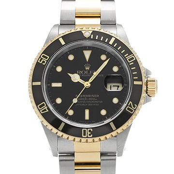 ロレックス サブマリーナ デイト 16613LN ブラック メンズ 時計 【中古】【wristwatch】