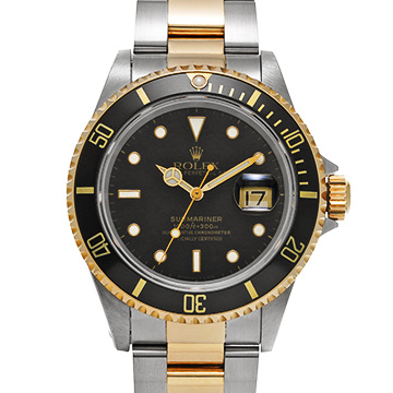 ロレックス サブマリーナ デイト 16613 ブラック メンズ 時計 【中古】【wristwatch】