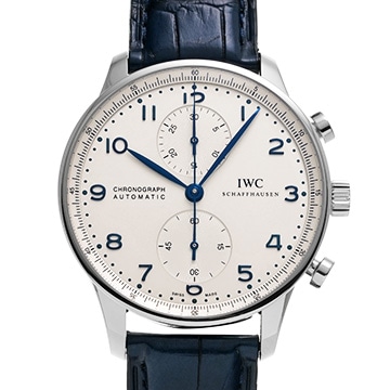 IWC ポルトギーゼ クロノグラフ IW371446 シルバー メンズ 時計 【中古】【wristwatch】