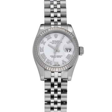 ロレックス デイトジャスト 179174 ホワイト レディース 時計 【中古】【wristwatch】