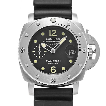 パネライ ルミノール 1950 サブマーシブル PAM00243 ブラック メンズ 時計 【中古】【wristwatch】