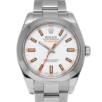 ロレックス ミルガウス 116400 ホワイト メンズ 時計 【中古】【wristwatch】
