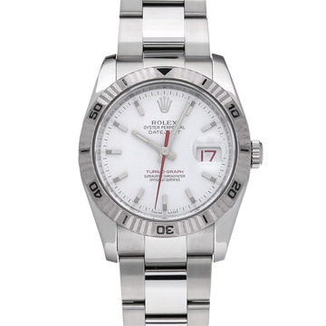ロレックス デイトジャスト ターノグラフ 116264 ホワイト メンズ 時計 【中古】【wristwatch】