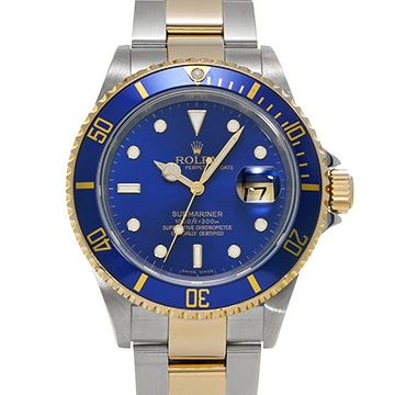 ロレックス サブマリーナ デイト 16613 ブルー メンズ 時計 【中古】【wristwatch】
