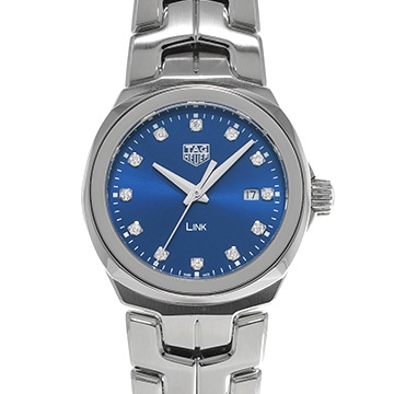 タグ ホイヤー リンク WBC1318.BA0600 ブルー/ダイヤモンド レディース 時計 【中古】【wristwatch】