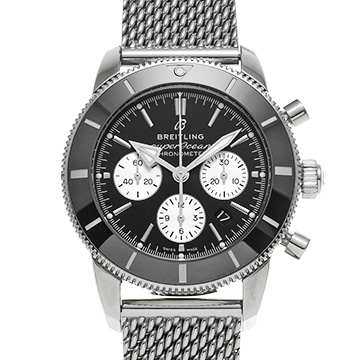 ブライトリング スーパーオーシャン ヘリテージ II B01 クロノグラフ 44 AB0162121B1A1 ブラック/シルバー メンズ 時計 【中古】【wristwatch】