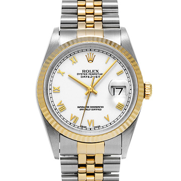 ロレックス デイトジャスト 16233 ホワイト メンズ 時計 【中古】【wristwatch】