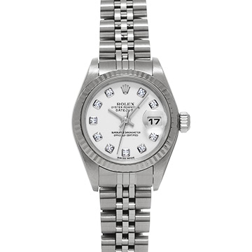 ロレックス デイトジャスト 79174G ホワイト/ダイヤモンド レディース 時計 【中古】【wristwatch】