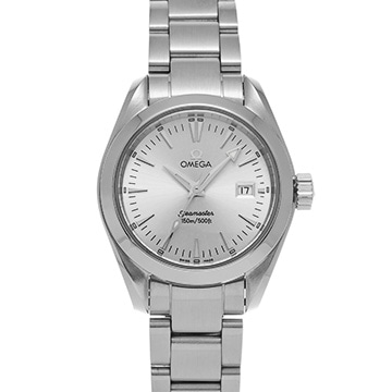 オメガ シーマスター アクアテラ クォーツ 2577.30 シルバー レディース 時計 【中古】【wristwatch】