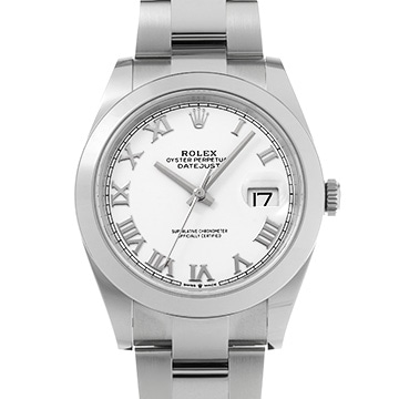 ロレックス デイトジャスト 41 126300 ホワイト メンズ 時計 【中古】【wristwatch】
