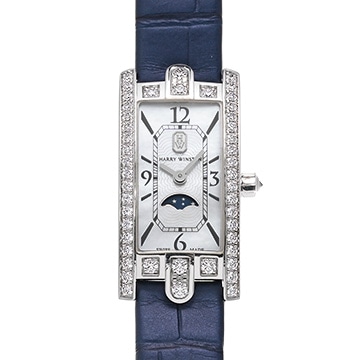 ハリー ウィンストン アヴェニュー C ミニ ムーンフェイズ AVCQMP16WW001 ホワイトシェル レディース 時計 【中古】【wristwatch】