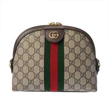 グッチ オフィディア スモール ショルダーバッグ  ベージュ/エボニー/ブラウン 499621 GGスプリームキャンバス/レザー レディース バッグ 【中古】【bag】