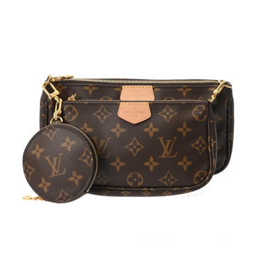 ルイ ヴィトン モノグラム ミュルティ ポシェット アクセソワール ブラウン/カーキ M44813 モノグラムキャンバス ユニセックス バッグ 【中古】【bag】