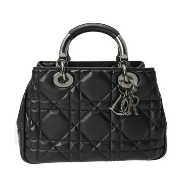 ディオール カナージュ Lady 95.22 スモール ブラック M06970VJX ラムスキン レディース バッグ 【中古】【bag】