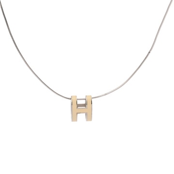 エルメス ポップH  ホワイト エナメル/シルバー金具 ユニセックス ジュエリー 【中古】【jewelry】