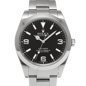 ロレックス エクスプローラー 214270 ブラック メンズ 時計 【中古】【wristwatch】