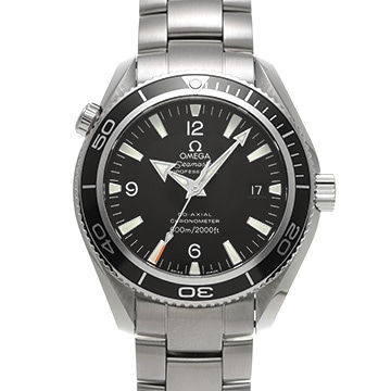 オメガ シーマスター プラネットオーシャン 600 コーアクシャル 2201.50 ブラック メンズ 時計 【中古】【wristwatch】