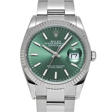 ロレックス デイトジャスト 36 126234 ミントグリーン メンズ 時計 【新品】【wristwatch】
