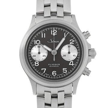 ジン 356 フリーガー クラシック アニバーサリー 356.FLIEGER.KLASSIK.JUB ピンク メンズ 時計 【中古】【wristwatch】