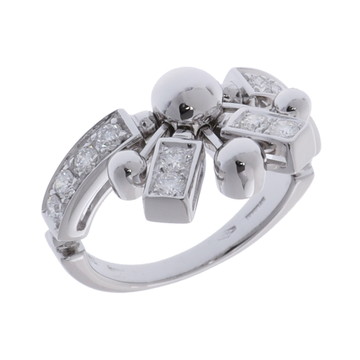 ブルガリ アストラーレ ファイヤーワークス リング シルバー K18ホワイトゴールド WG レディース ジュエリー 【中古】【jewelry】