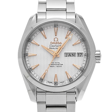 オメガ シーマスター アクアテラ アニュアルカレンダー 231.10.39.22.02.001 シルバー メンズ 時計 【中古】【wristwatch】