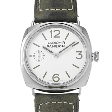 パネライ ラジオミール オフィチーネ PAM01384 ホワイト メンズ 時計 【中古】【wristwatch】
