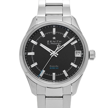 ゼニス エルプリメロ エスパーダ 03.2170.4650/21.M2170 ブラック メンズ 時計 【中古】【wristwatch】