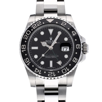 ロレックス GMTマスターII 116710LN ブラック メンズ 時計 【中古】【wristwatch】