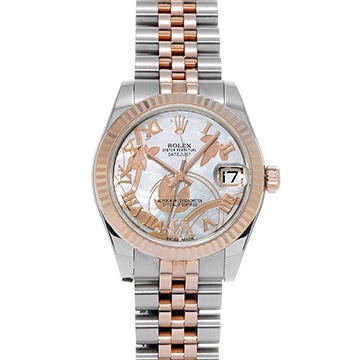 ロレックス デイトジャスト 31 178271NR ホワイトシェル/ダイヤモンド ユニセックス 時計 【中古】【wristwatch】